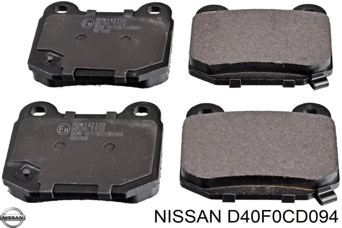 Задние тормозные колодки D40F0CD094 Nissan