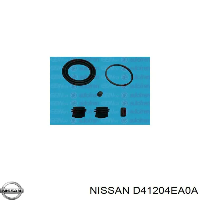 D41204EA0A Nissan/Infiniti Ремкомплект суппорта тормозного, переднего