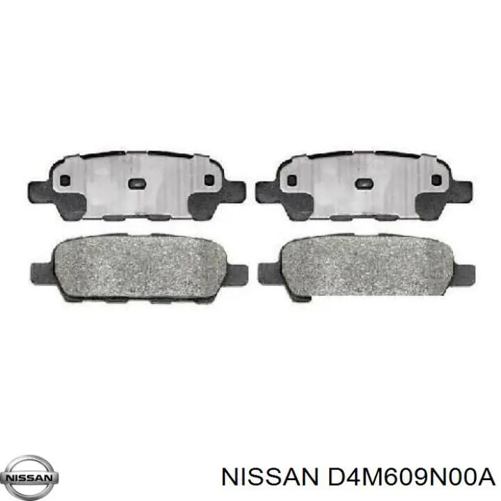 Задние тормозные колодки D4M609N00A Nissan