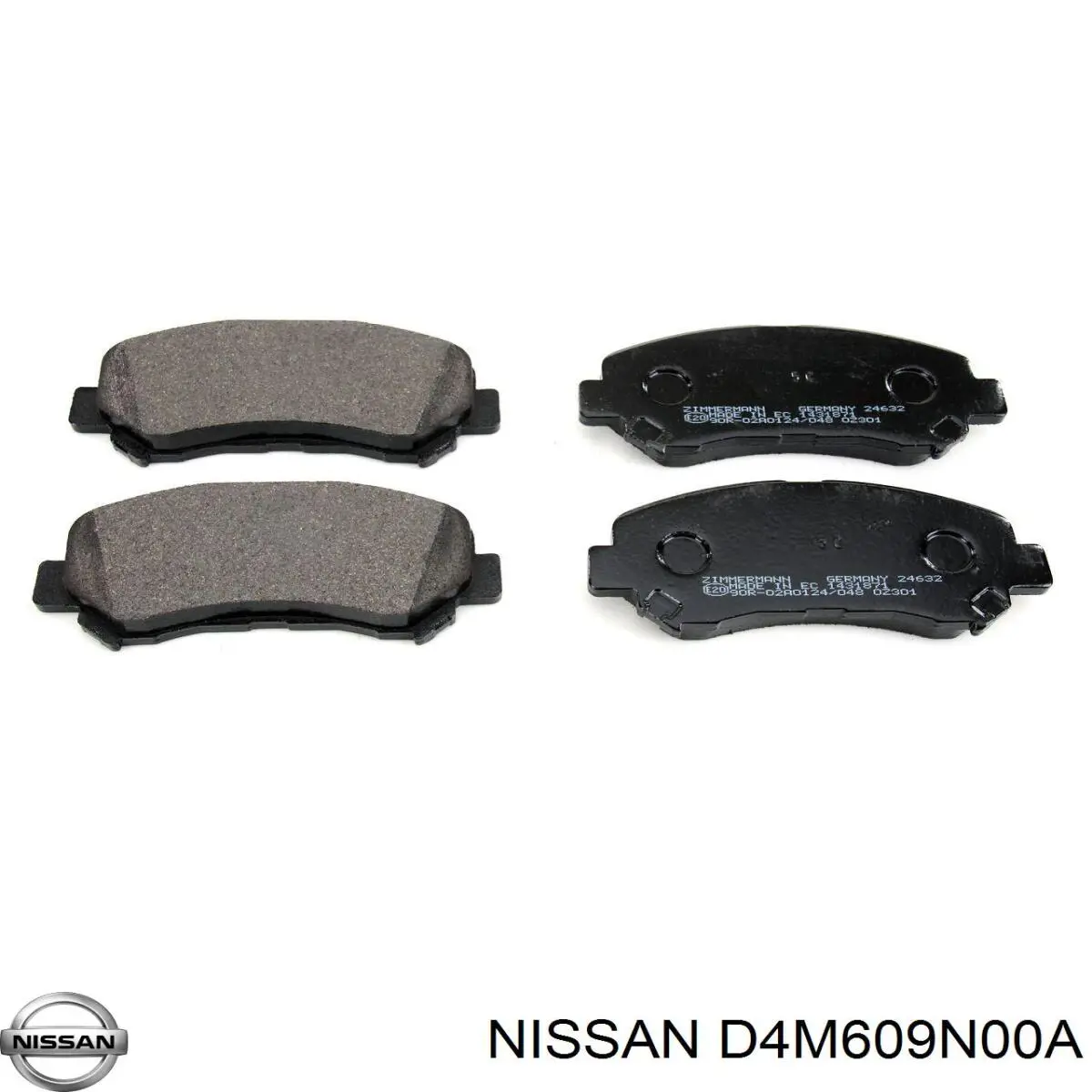 Задние дисковые колодки Nissan/Infiniti D4M609N00A