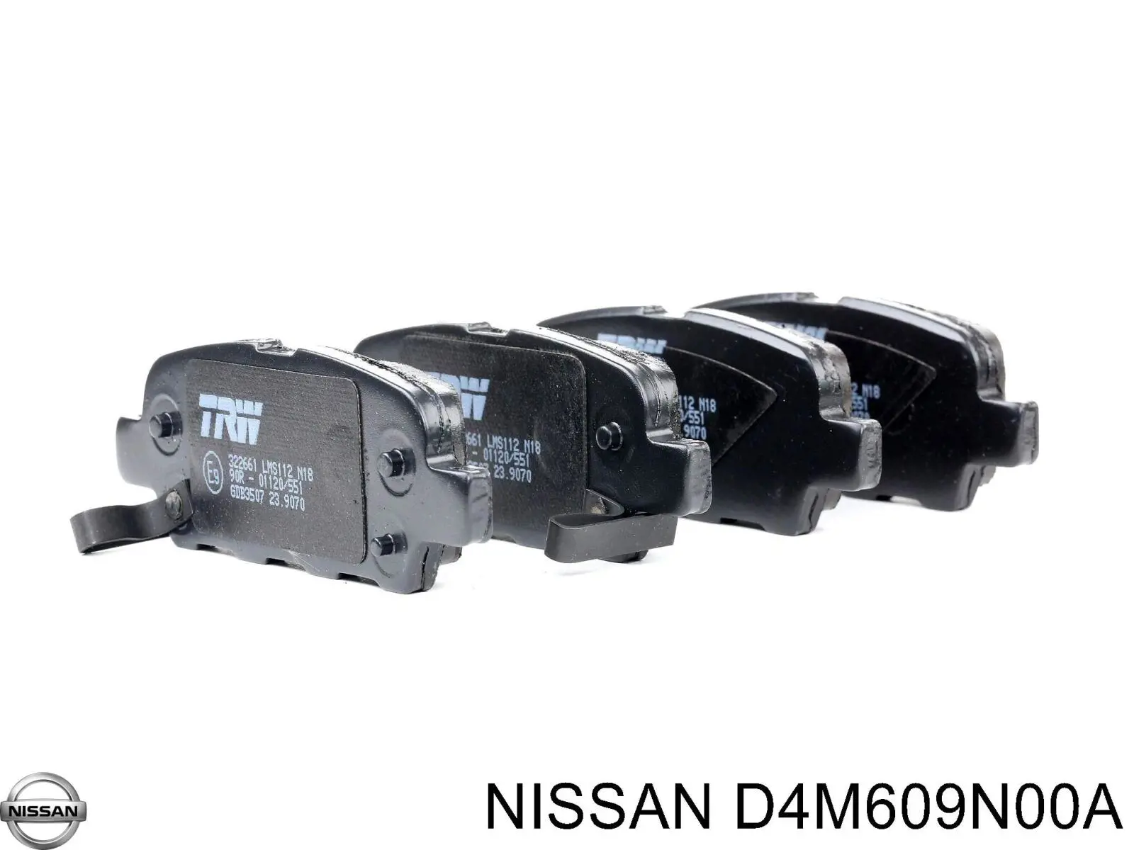 Задние тормозные колодки D4M609N00A Nissan/Infiniti