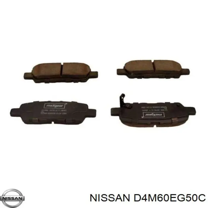 Задние дисковые колодки Nissan/Infiniti D4M60EG50C