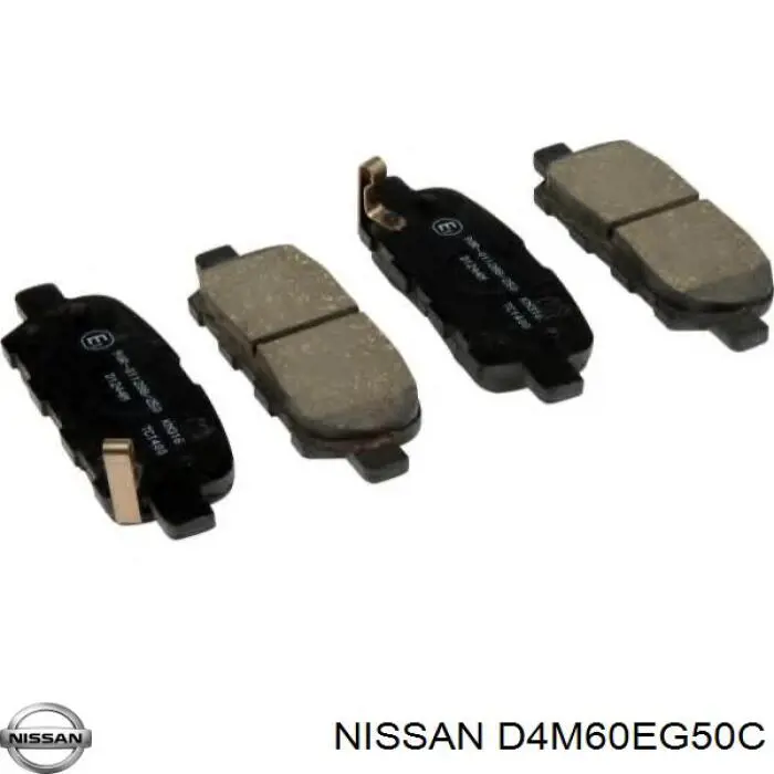 Колодки тормозные задние дисковые Nissan D4M60EG50C