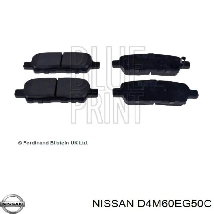 Колодки дисковые  Nissan/Infiniti D4M60EG50C цена, от 25.34 USD