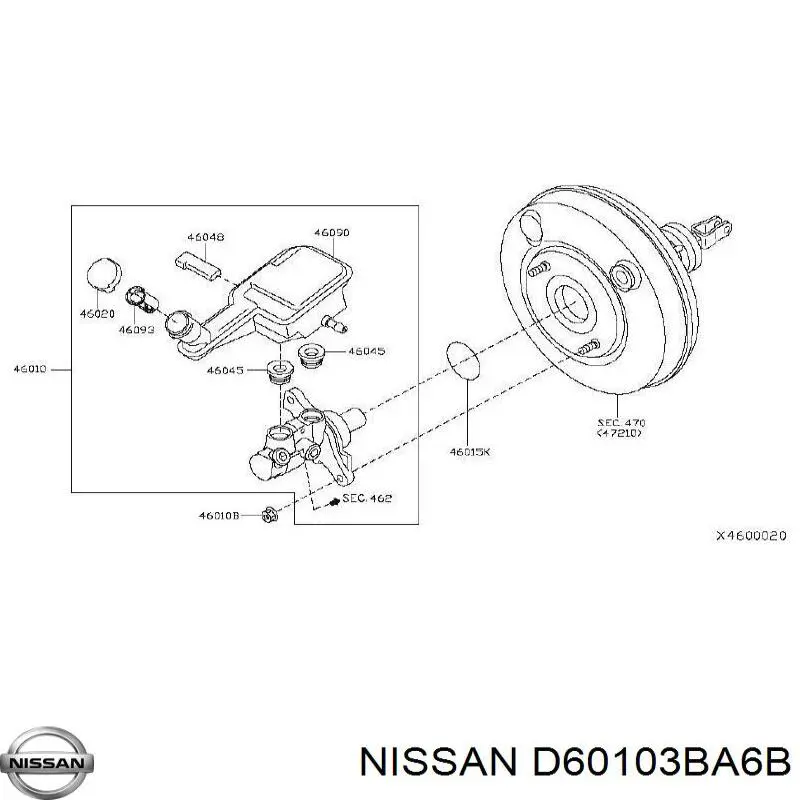  D60103BA6B Nissan