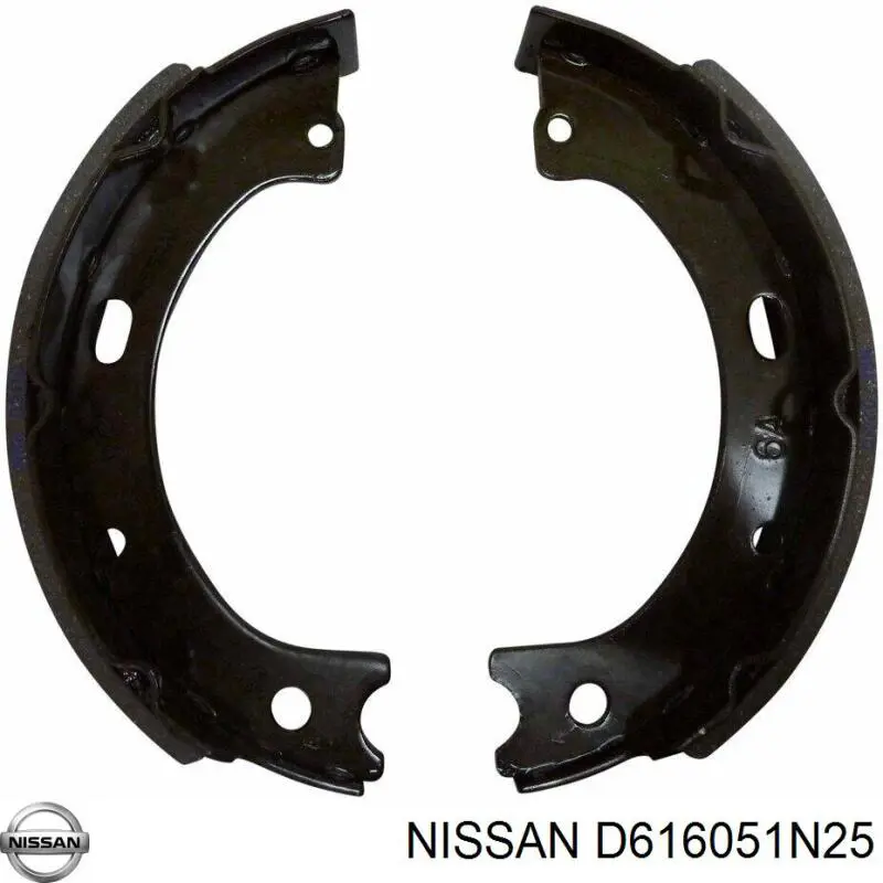 Колодки ручника (стояночного тормоза) Nissan D616051N25