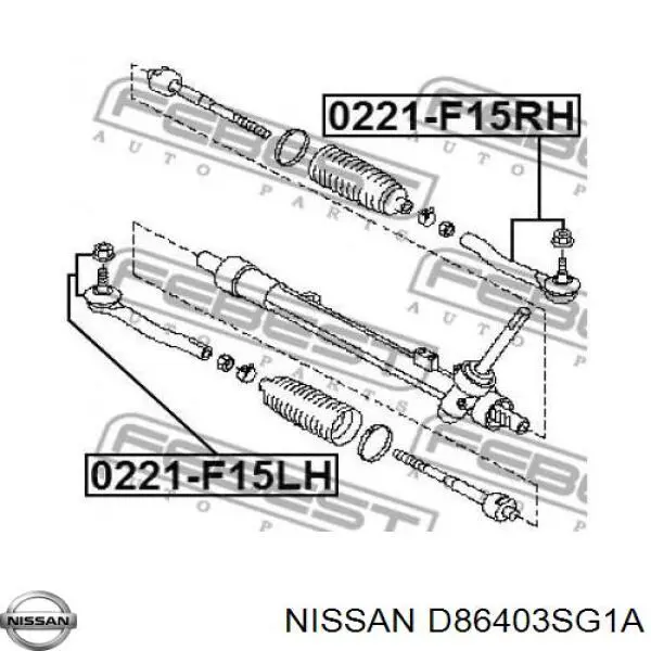 Рулевой наконечник Nissan/Infiniti D86403SG1A цена, от 15.11 USD