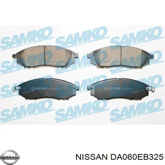 DA060EB325 Nissan колодки тормозные передние дисковые