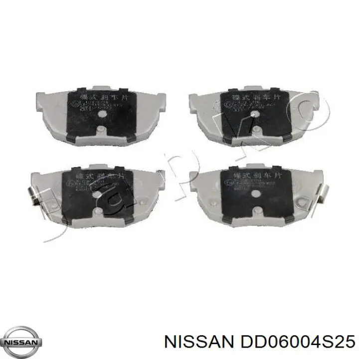 Задние тормозные колодки DD06004S25 Nissan