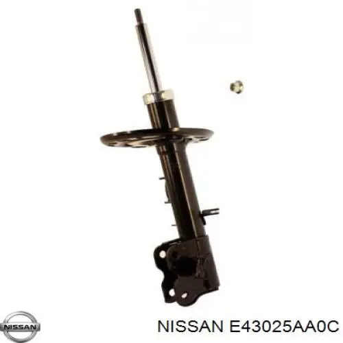 E43025AA0C Nissan amortecedor dianteiro direito