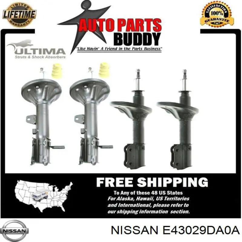 Амортизатор подвески передний левый Nissan/Infiniti E43029DA0A цена, от 322.23 USD