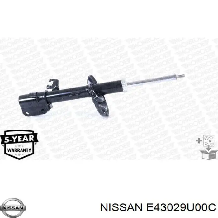 Амортизатор передний правый E43029U00C Nissan