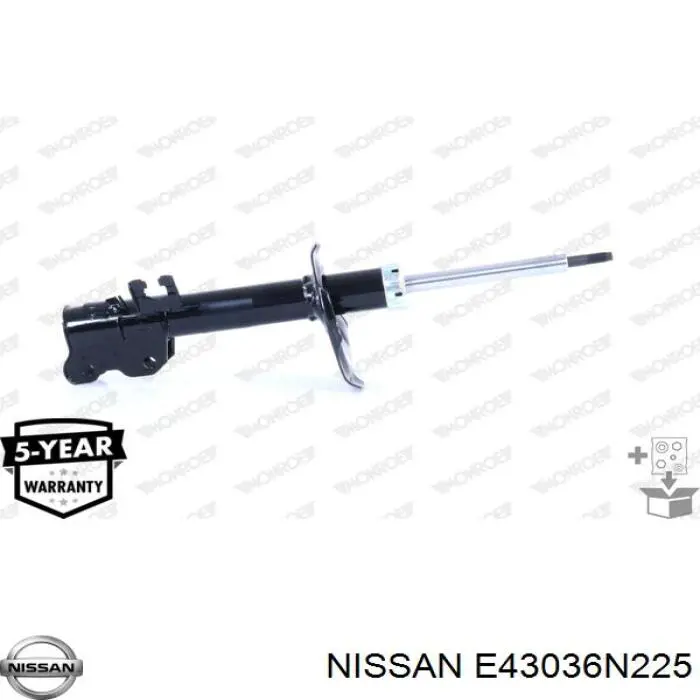 Купить E43036N225 Nissan/Infiniti Амортизатор подвески передний левый