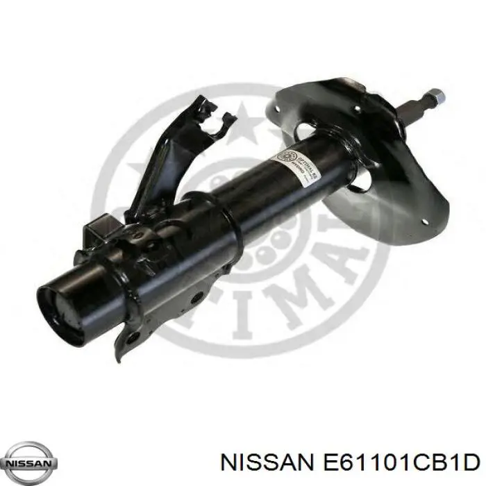 E61101CB1D Nissan amortecedor dianteiro direito