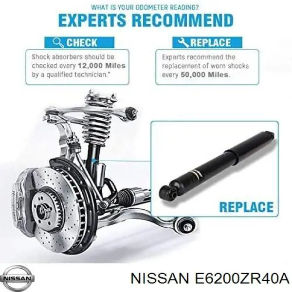 Купить E62009FG0A Nissan/Infiniti Амортизатор задней подвески