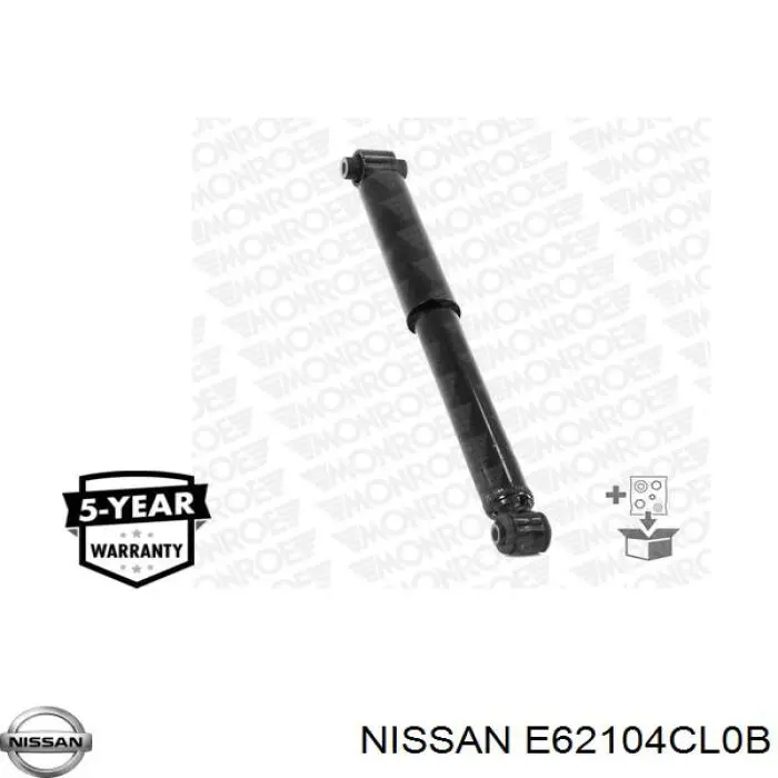 E62104CL0B Nissan amortecedor traseiro