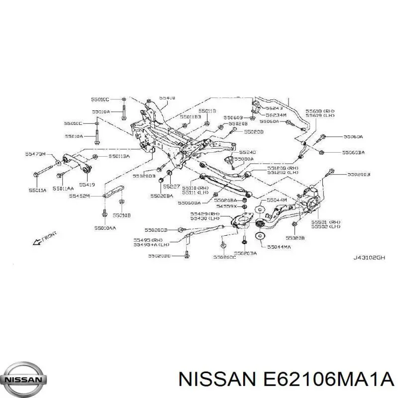  E62106MA1A Nissan