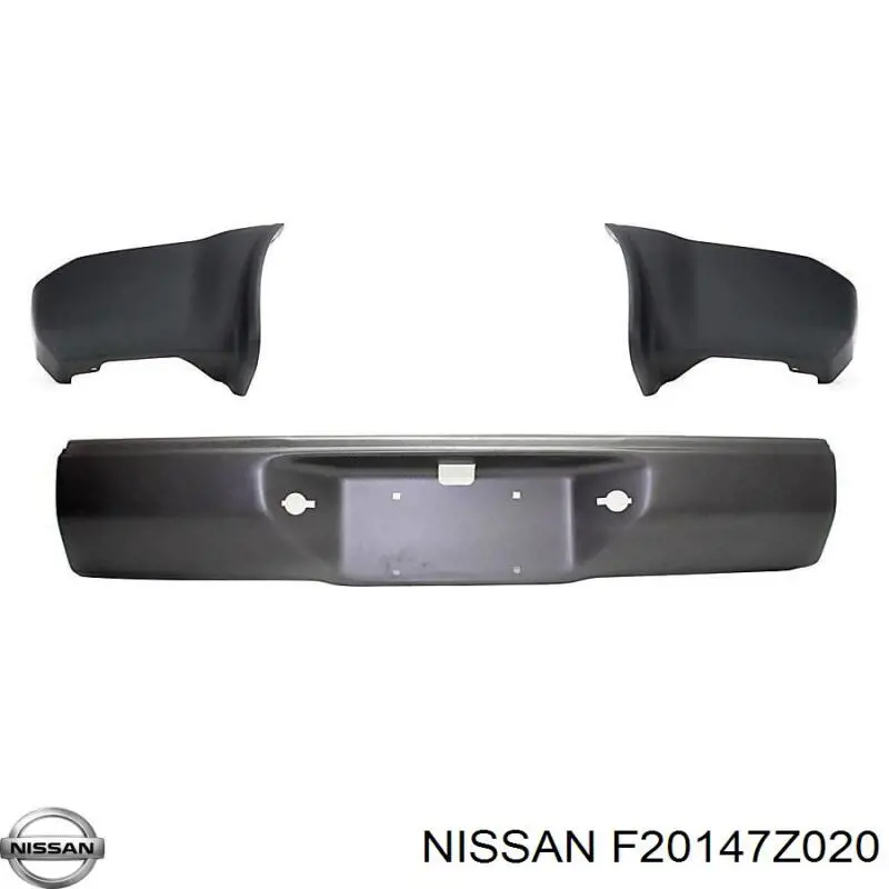 F20147Z020 Nissan/Infiniti Бампер передний, верхняя часть