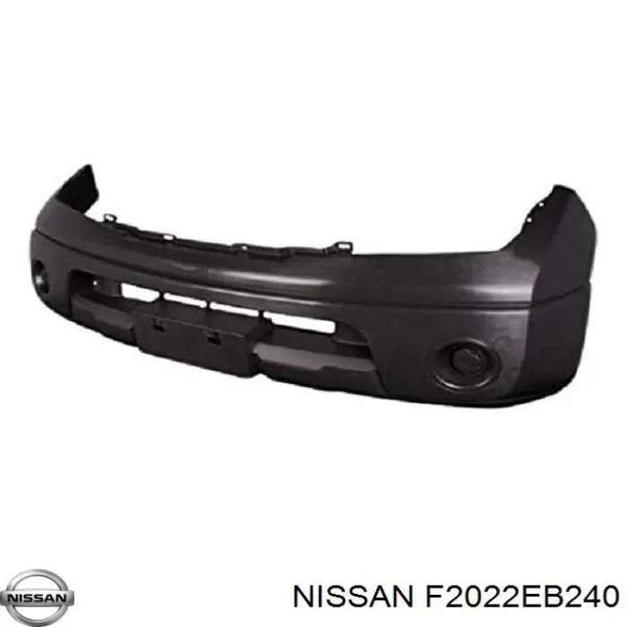 Передний бампер на Nissan Navara NP300 