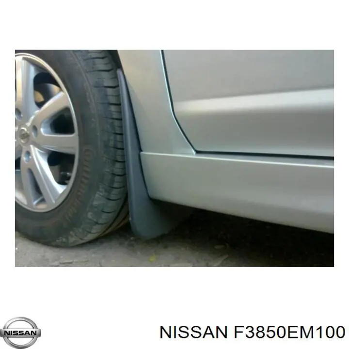Комплект передних брызговиков на Nissan Tiida  C11X