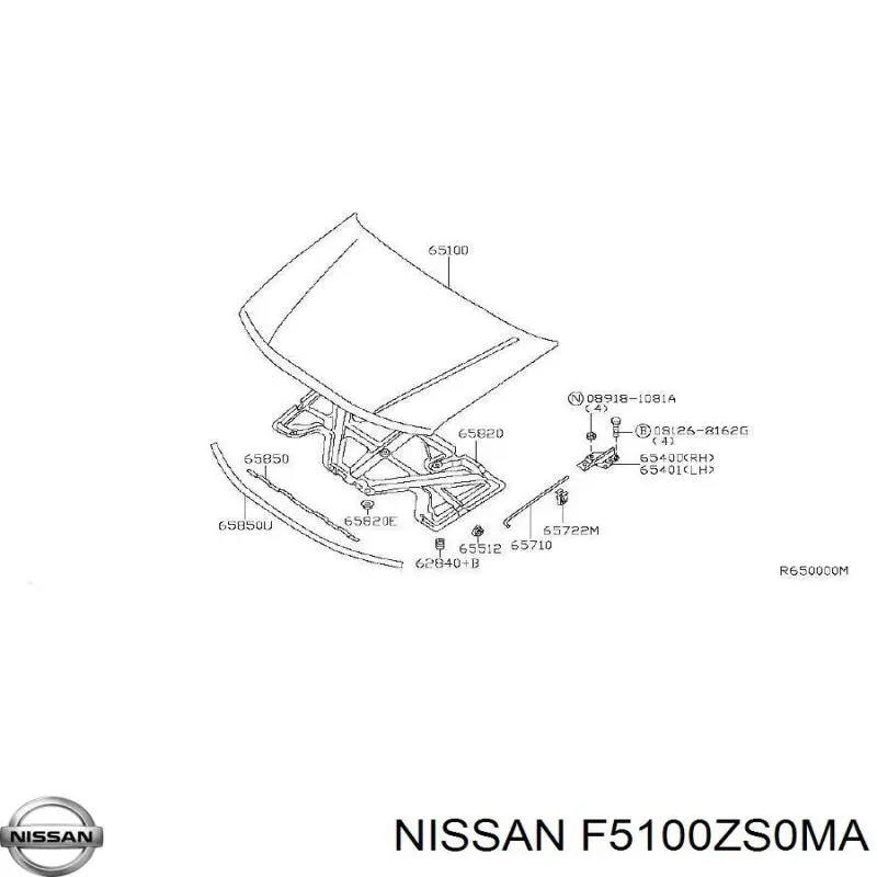 F5100ZS0MA Nissan капот