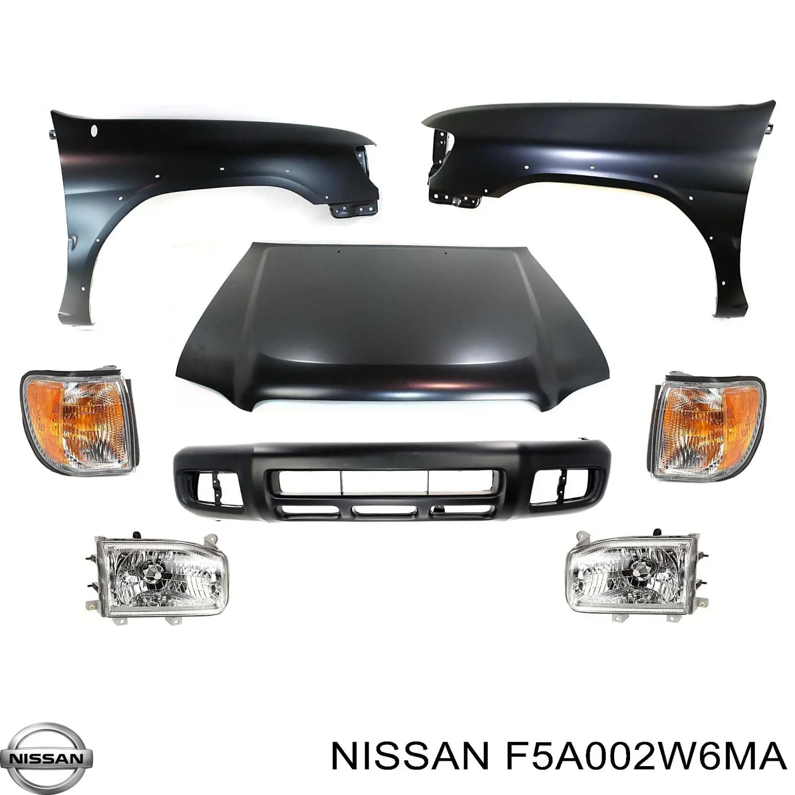 Капот F5A002W6MA Nissan