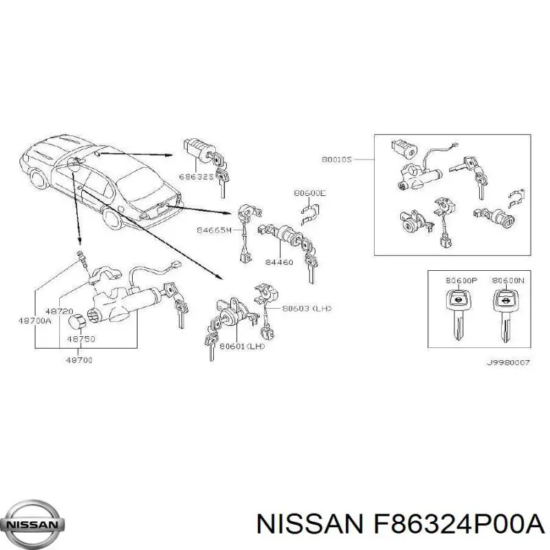Купить F86324P00A Nissan/Infiniti 
