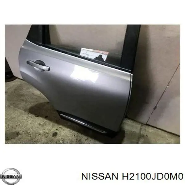 Porta traseira direita para Nissan Qashqai (J10)