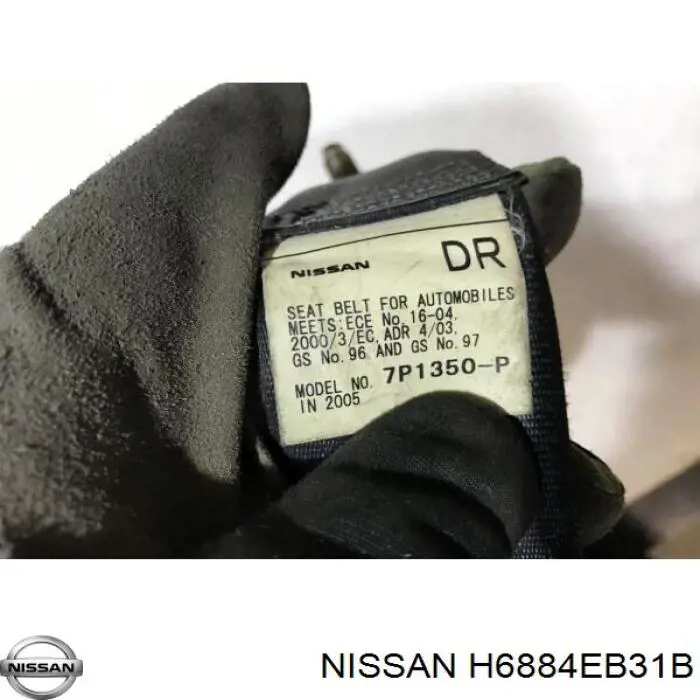 Купить H6884EB31B Nissan/Infiniti Ремень безопасности