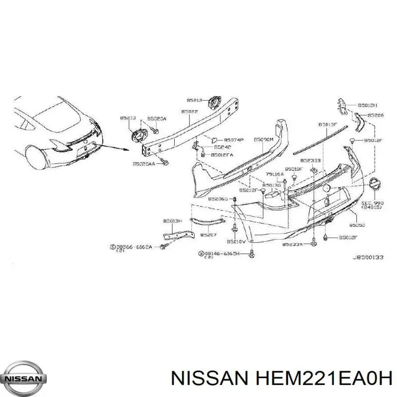  850221EA0H Nissan