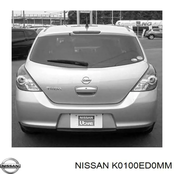 K0100ED0MM Nissan дверь задняя (багажная 3/5-я (ляда)
