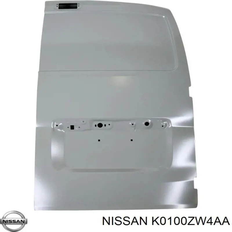 K0100ZW4AA Nissan porta traseira (3ª/5ª porta-malas (tampa de alcapão)