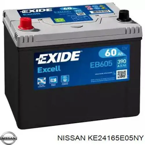 Купить Аккумулятор Nissan 70 А/ч (KE24165E05NY)