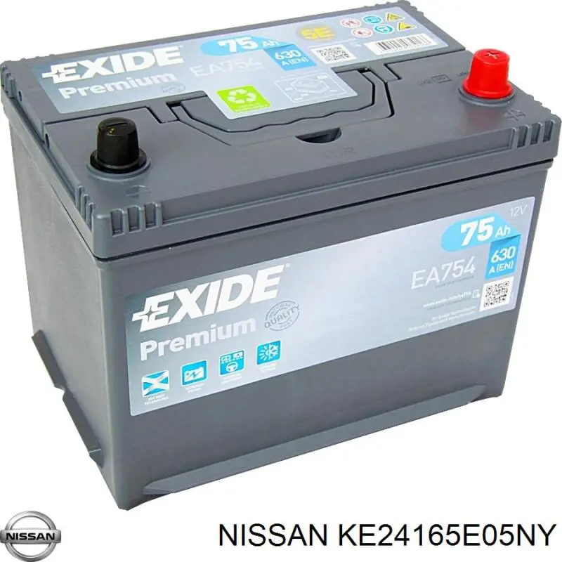 Купить Аккумулятор Nissan 70 А/ч (KE24165E05NY)