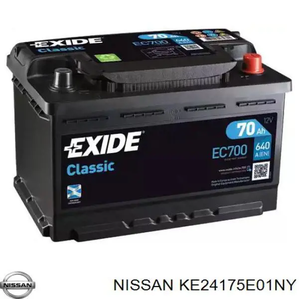 Аккумулятор автомобильный Nissan/Infiniti KE24175E01NY цена, от 162.40 USD