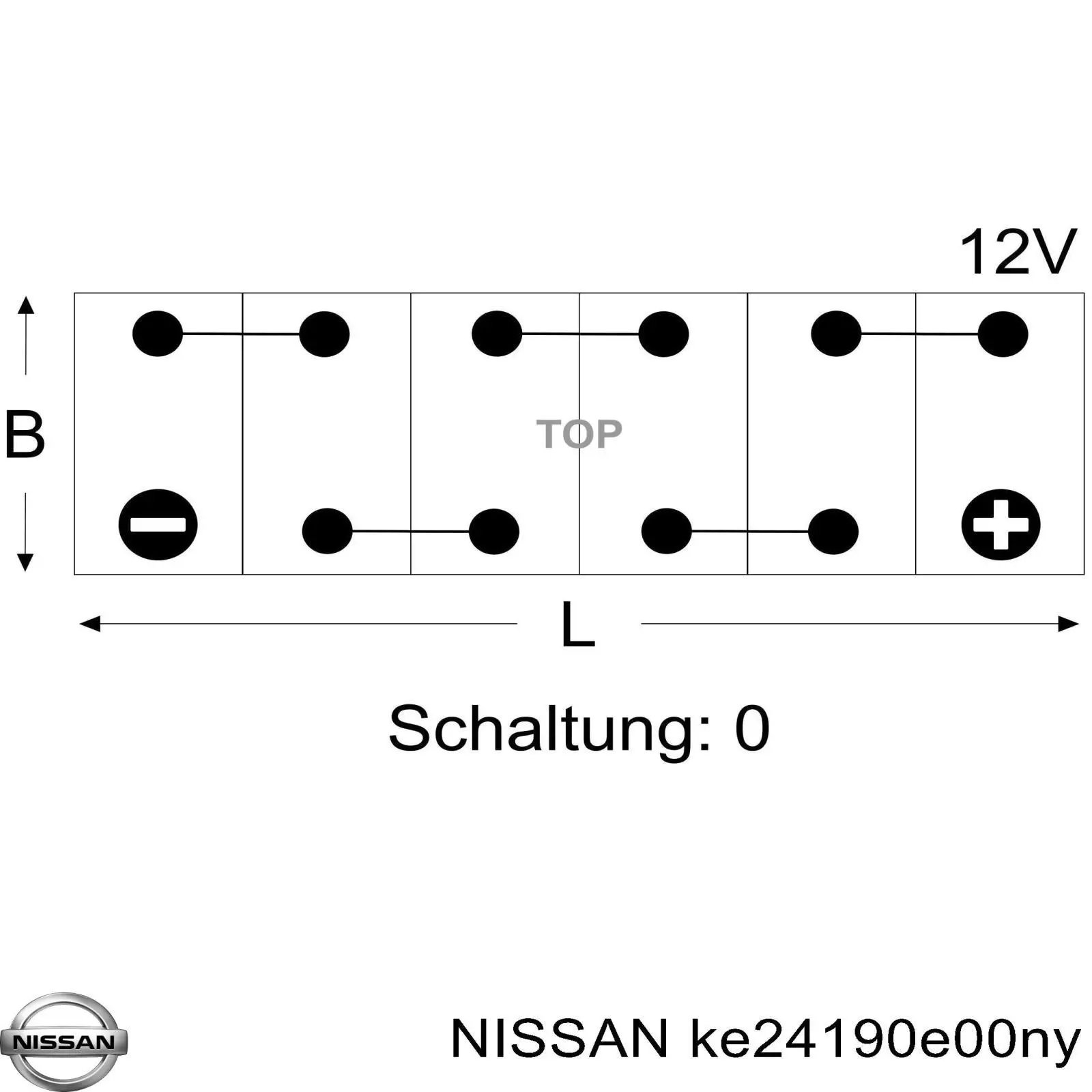 Купить KE24190E00NY Nissan/Infiniti Батарея аккумуляторная