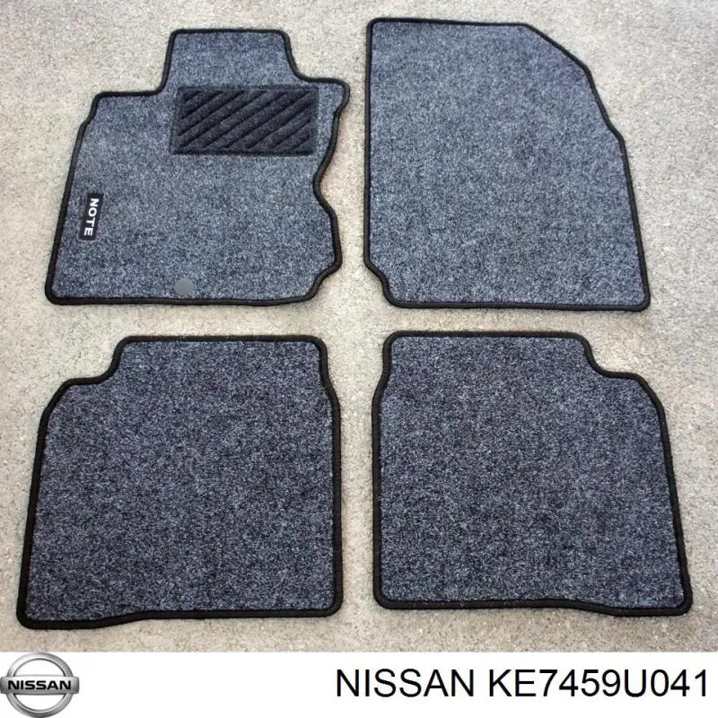 Коврики передние + задние, комплект на Nissan Note E11