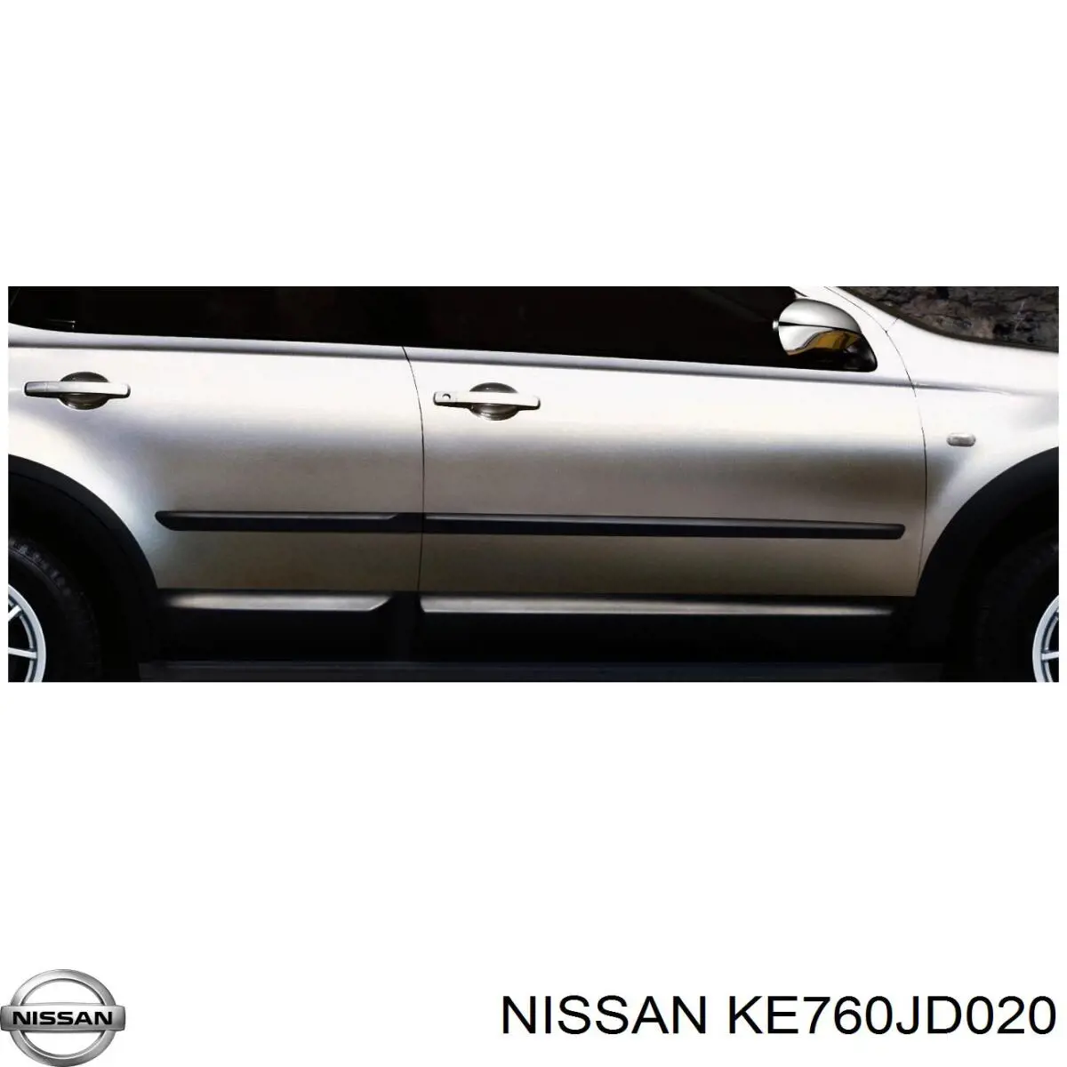 KE760JD020 Nissan/Infiniti Молдинги дверей к-кт