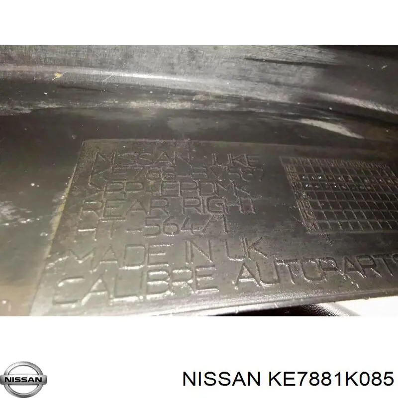 Купить KE7881K08501 Nissan/Infiniti Передние брызговики