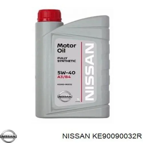 Моторное масло Nissan Motor Oil 5W-40 Синтетическое 1л (KE90090032R)