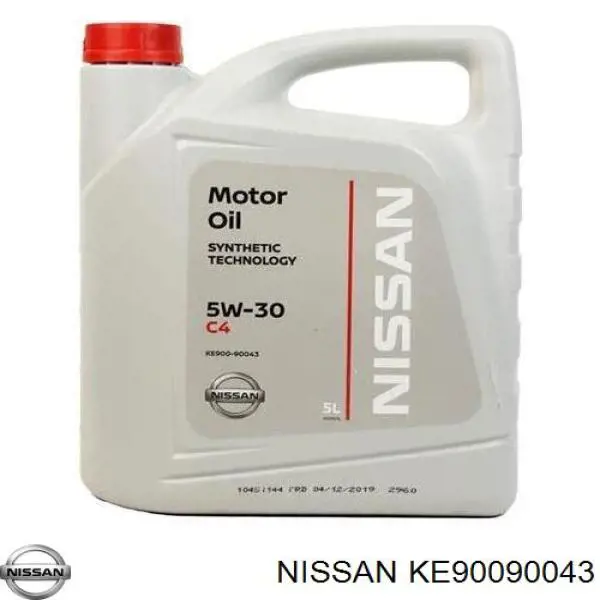 Моторное масло Nissan Motor Oil DPF 5W-30 Синтетическое 5л (KE90090043)