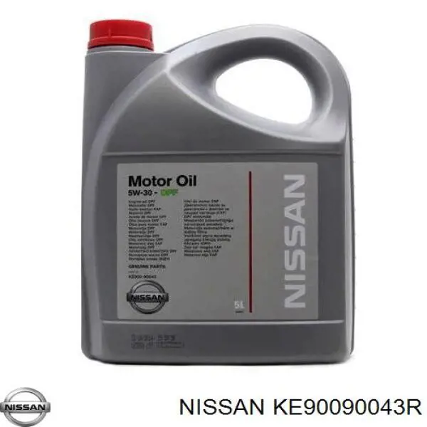 Моторное масло Nissan Motor Oil DPF 5W-30 Синтетическое 5л (KE90090043R)
