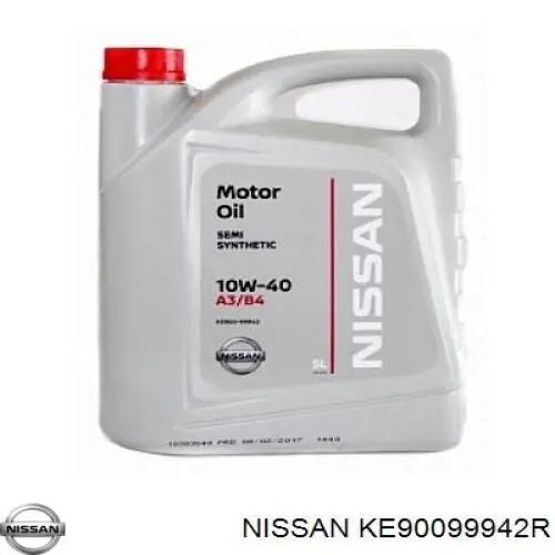 Моторное масло Nissan Motor Oil 10W-40 Полусинтетическое 5л (KE90099942R)