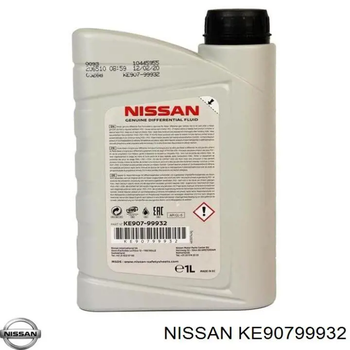 Óleo de transmissão KE90799932 Nissan/Infiniti