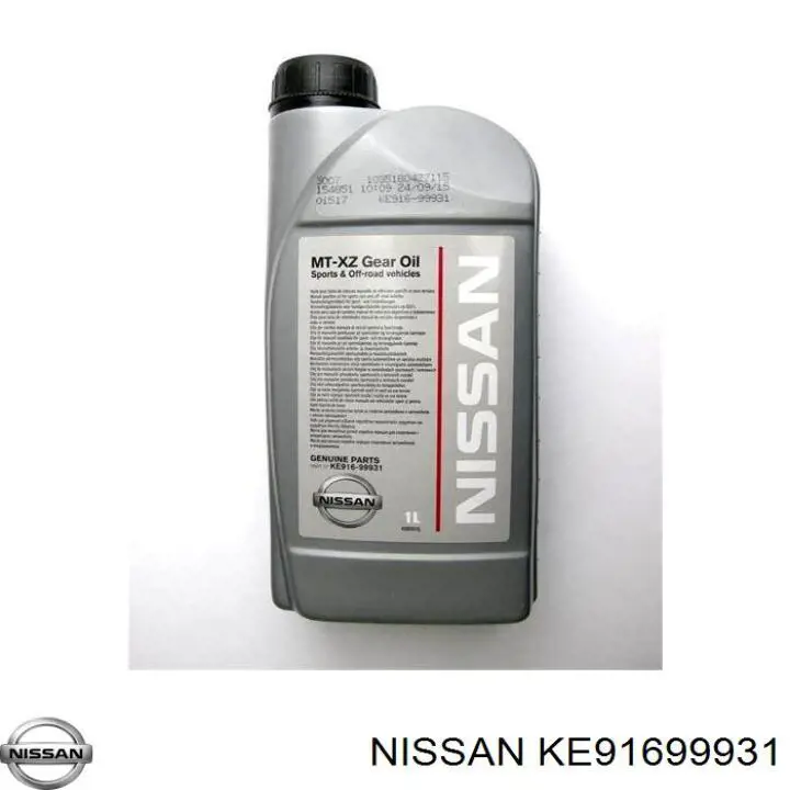  Масло трансмиссионное Nissan MT XZ Gear Oil 75W-85 1 л (KE91699931)