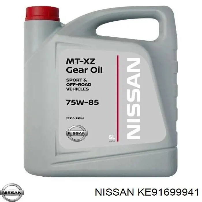  Масло трансмиссионное Nissan MT XZ Gear Oil 75W-85 5 л (KE91699941)