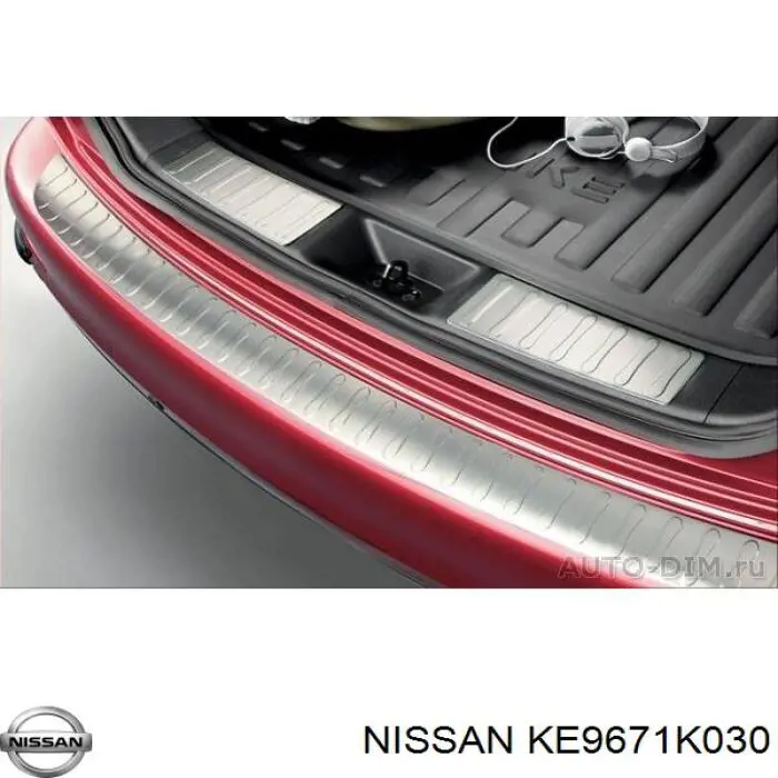 Накладка бампера заднего KE9671K030 Nissan