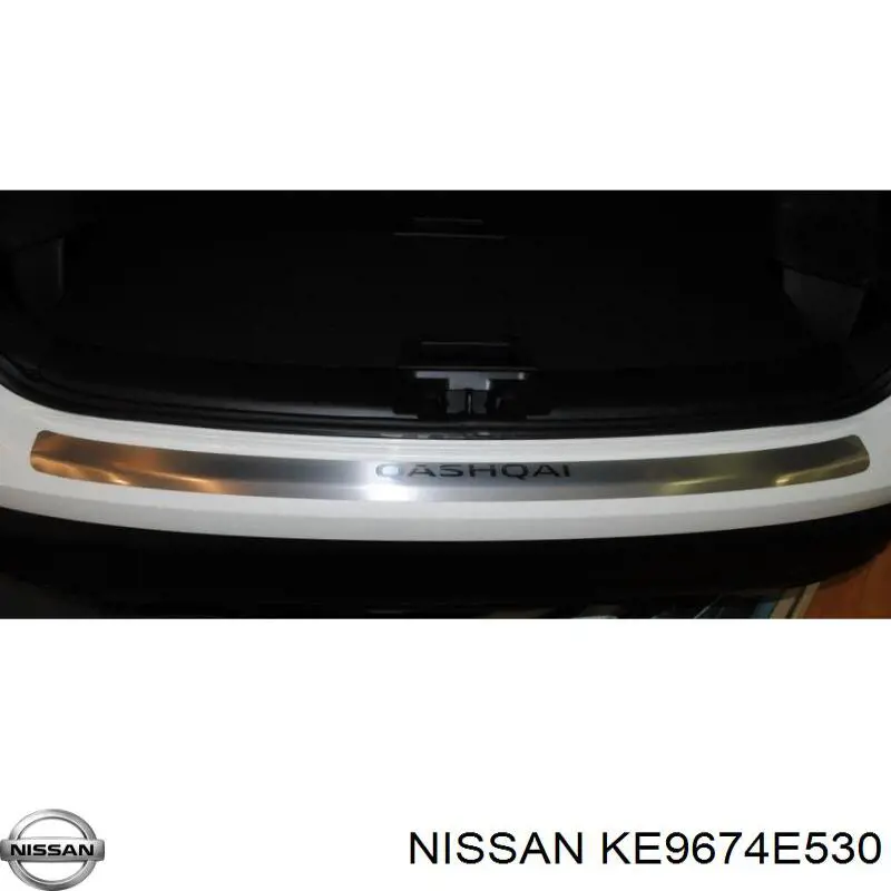Накладка бампера заднего на Nissan Qashqai II 