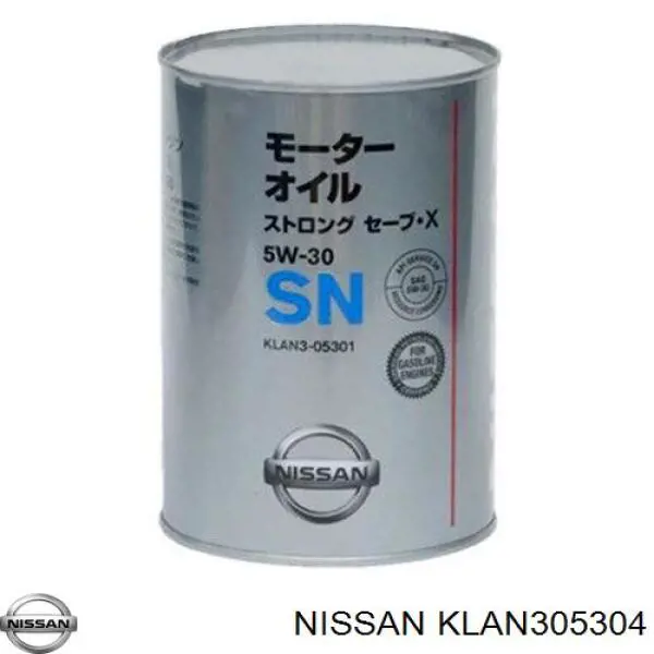 Моторное масло Nissan Strong Save-X 5W-30 Полусинтетическое 4л (KLAN305304)