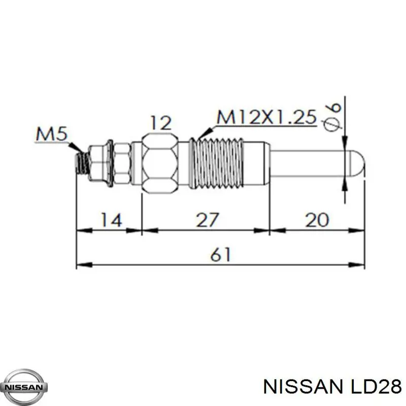 Двигатель в сборе LD28 Nissan